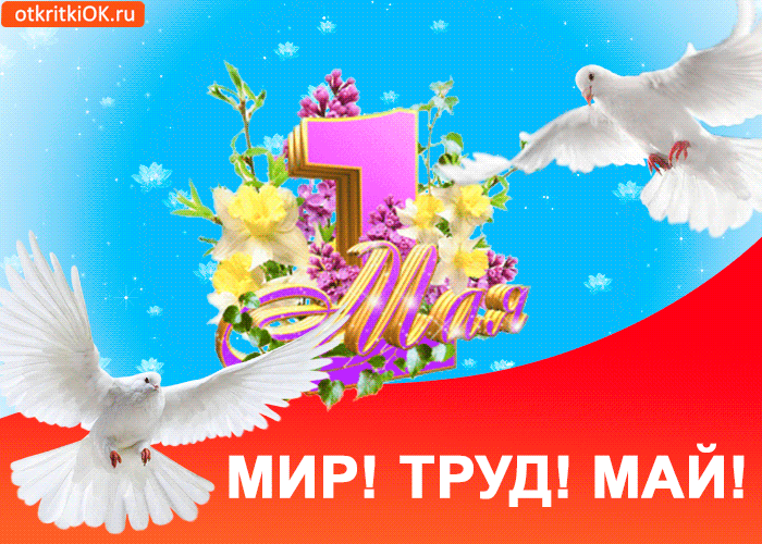 Открытки Открытки ко дня 1 мая. Поздравления с 1 мая. Первомай. Труд! Мир! Май! Майские праздники. Открытки ко дню 1 мая. Поздравления с 1 мая. Первомай. Труд! Мир! Май! Майские праздники. Картинки поздравления с первомайскими праздниками. 1 мая. Поздравить с 1 мая.